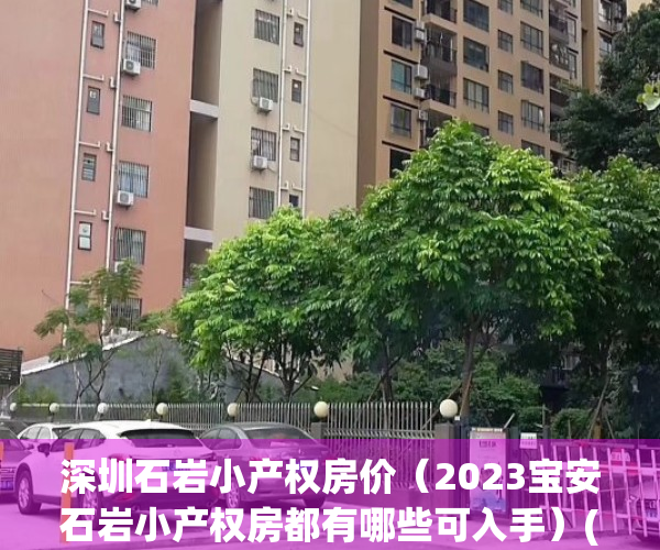 深圳石岩小产权房价（2023宝安石岩小产权房都有哪些可入手）(石岩小产权房好的有哪些)