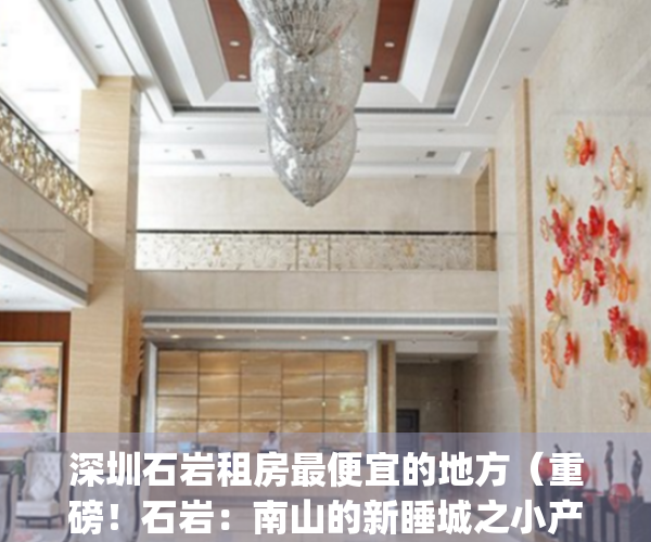 深圳石岩租房最便宜的地方（重磅！石岩：南山的新睡城之小产权）(石岩新村租房子单间)