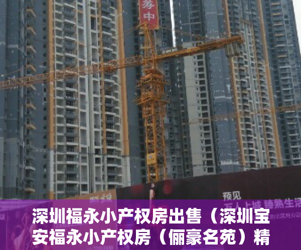 深圳福永小产权房出售（深圳宝安福永小产权房（俪豪名苑）精装修出售，单价8800元平起售，首付5成分期5年，地铁站旁，地理位置好，回报率高，投资自住均可）