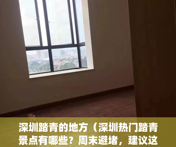 深圳踏青的地方（深圳热门踏青景点有哪些？周末避堵，建议这样做→）(深圳踏青好去处)