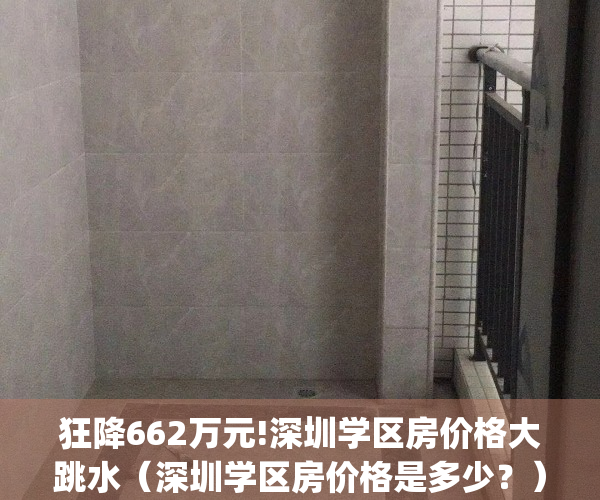 狂降662万元!深圳学区房价格大跳水（深圳学区房价格是多少？）(2020深圳学区房价格)