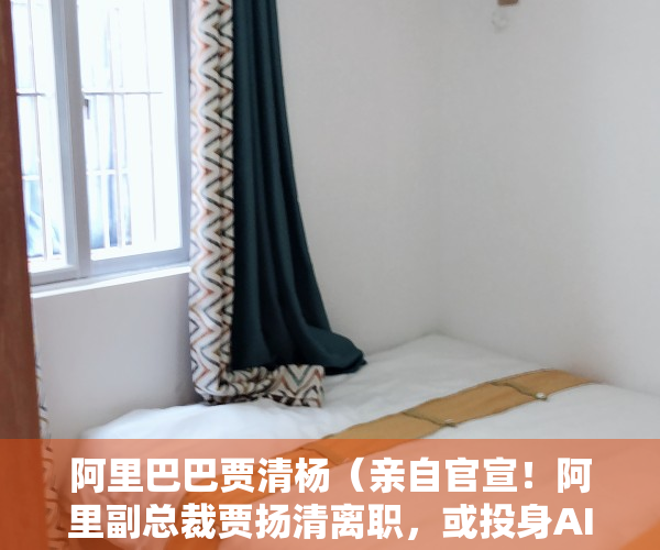 阿里巴巴贾清杨（亲自官宣！阿里副总裁贾扬清离职，或投身AI架构创业）