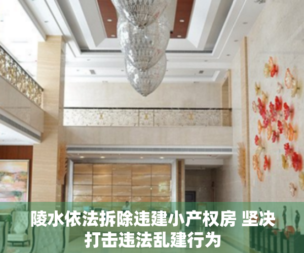 陵水依法拆除违建小产权房 坚决打击违法乱建行为
