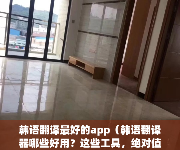 韩语翻译最好的app（韩语翻译器哪些好用？这些工具，绝对值得一试！）(韩语翻译比较准确的软件)