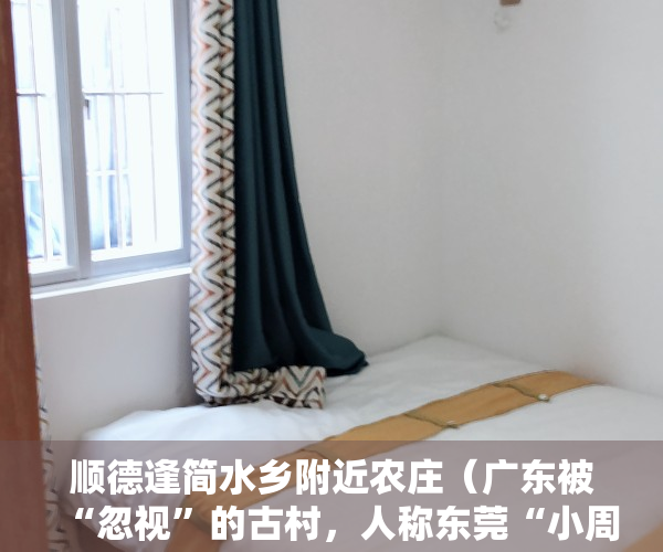 顺德逢简水乡附近农庄（广东被“忽视”的古村，人称东莞“小周庄”，景色不输乌镇西塘）