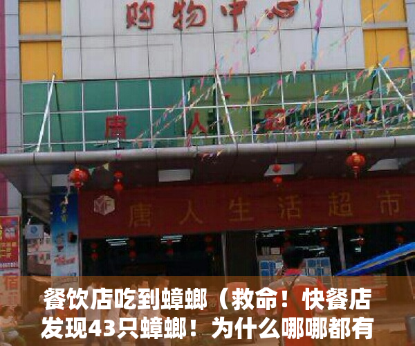 餐饮店吃到蟑螂（救命！快餐店发现43只蟑螂！为什么哪哪都有“打不死的小强”？）