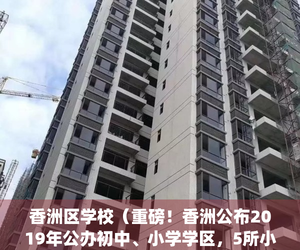 香洲区学校（重磅！香洲公布2019年公办初中、小学学区，5所小学有变）(香洲区小学学区划分图)