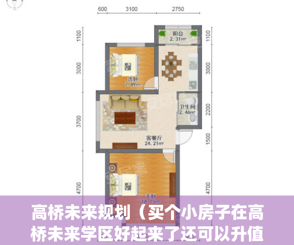高桥未来规划（买个小房子在高桥未来学区好起来了还可以升值）(高桥新规划)