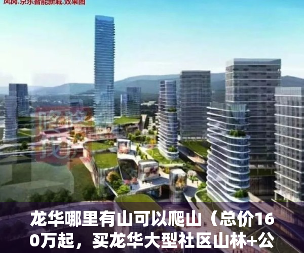 龙华哪里有山可以爬山（总价160万起，买龙华大型社区山林+公园环绕-70年产权）