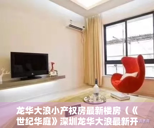 龙华大浪小产权房最新楼房（《世纪华庭》深圳龙华大浪最新开盘的小产权房来了）