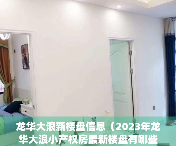 龙华大浪新楼盘信息（2023年龙华大浪小产权房最新楼盘有哪些？）(龙华大浪商品房价格)