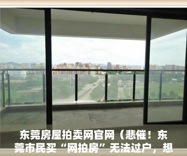 东莞房屋拍卖网官网（悲催！东莞市民买“网拍房”无法过户，想“退货”却遭拒！）