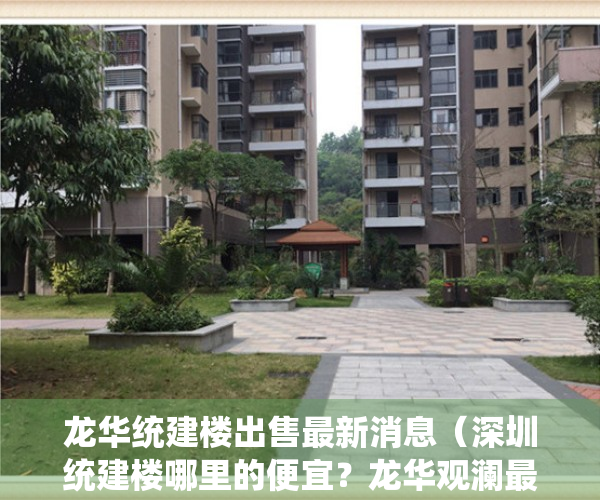 龙华统建楼出售最新消息（深圳统建楼哪里的便宜？龙华观澜最好的小产权房-紫汇花园，三房两房简单装修集资房，没有风险可以落户安全靠谱 超划算性价比高安全性高）