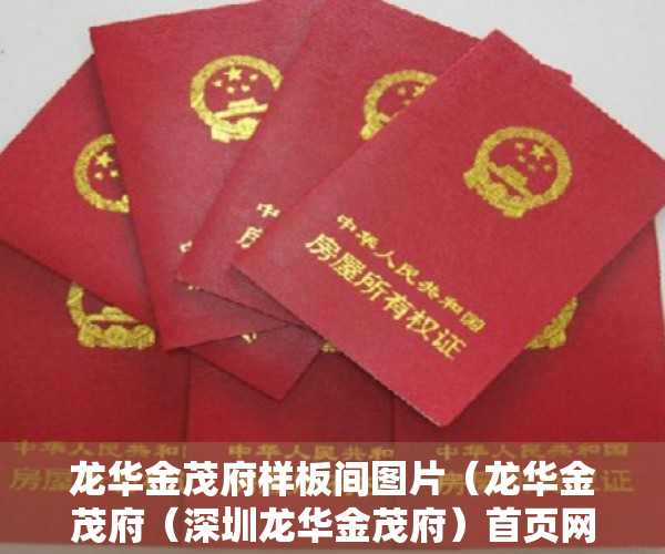 龙华金茂府样板间图片（龙华金茂府（深圳龙华金茂府）首页网站丨楼盘详情地铁学校最新房价）