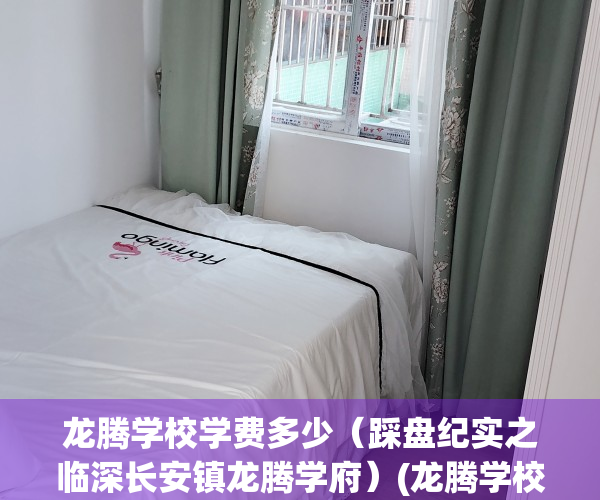 龙腾学校学费多少（踩盘纪实之临深长安镇龙腾学府）(龙腾学校是私办的还是公办的)
