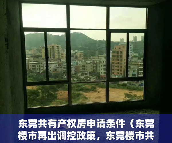 东莞共有产权房申请条件（东莞楼市再出调控政策，东莞楼市共有产权房来了，半价可以买房）
