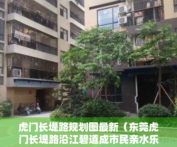 虎门长堤路规划图最新（东莞虎门长堤路沿江碧道成市民亲水乐水健康步道）