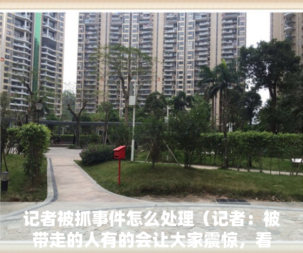 记者被抓事件怎么处理（记者：被带走的人有的会让大家震惊，看起来老实厚道）