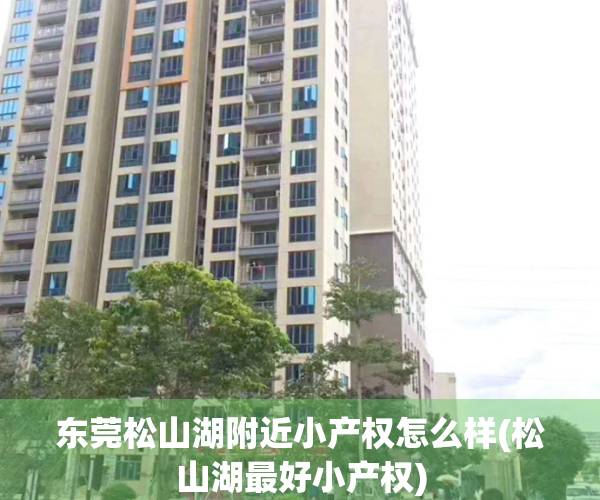 东莞松山湖附近小产权怎么样(松山湖最好小产权) 东莞松山湖附近小产权怎么样(松山湖最好小产权)