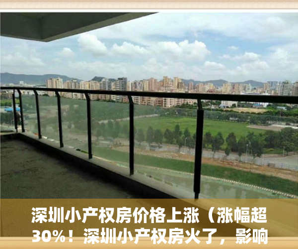 深圳小产权房价格上涨（涨幅超30%！深圳小产权房火了，影响几何？）