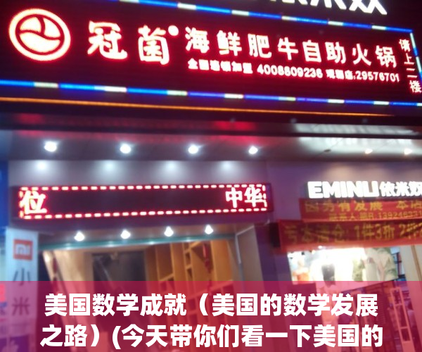 美国数学成就（美国的数学发展之路）(今天带你们看一下美国的数学)