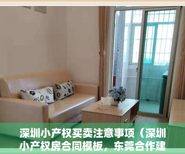 深圳小产权买卖注意事项（深圳小产权房合同模板，东莞合作建房协议模板）