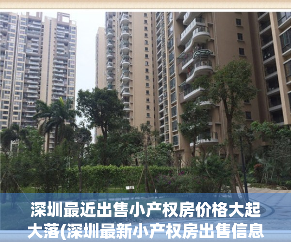 深圳最近出售小产权房价格大起大落(深圳最新小产权房出售信息第2页)