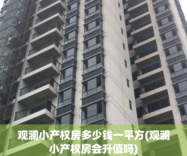 观澜小产权房多少钱一平方(观澜小产权房会升值吗)
