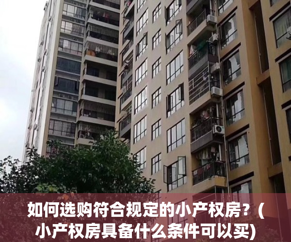 如何选购符合规定的小产权房？(小产权房具备什么条件可以买)