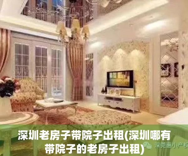 深圳老房子带院子出租(深圳哪有带院子的老房子出租)