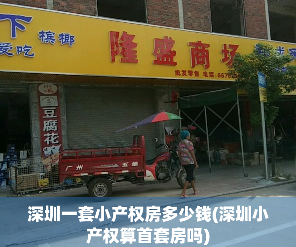 深圳一套小产权房多少钱(深圳小产权算首套房吗)