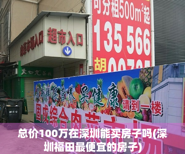 总价100万在深圳能买房子吗(深圳福田最便宜的房子)