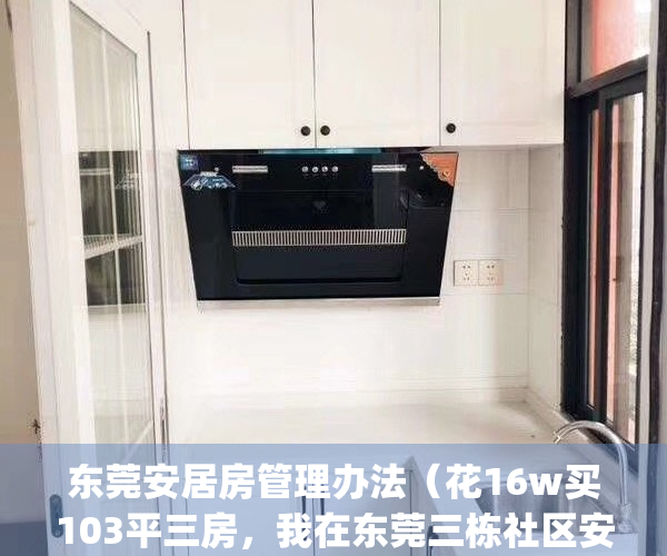 东莞安居房管理办法（花16w买103平三房，我在东莞三栋社区安家）(东莞安居房配建细则)