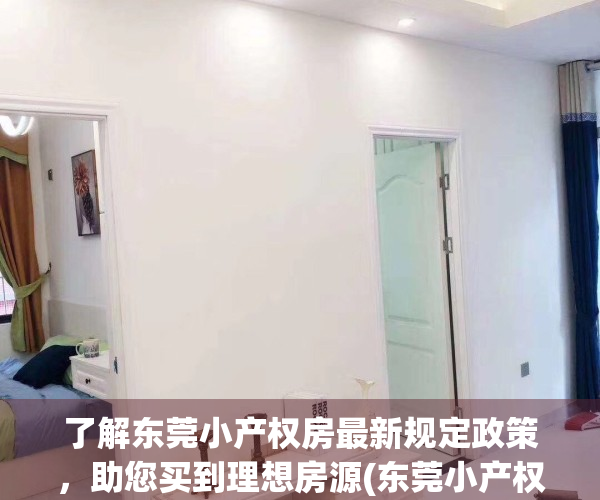 了解东莞小产权房最新规定政策，助您买到理想房源(东莞小产权房值得购买吗)