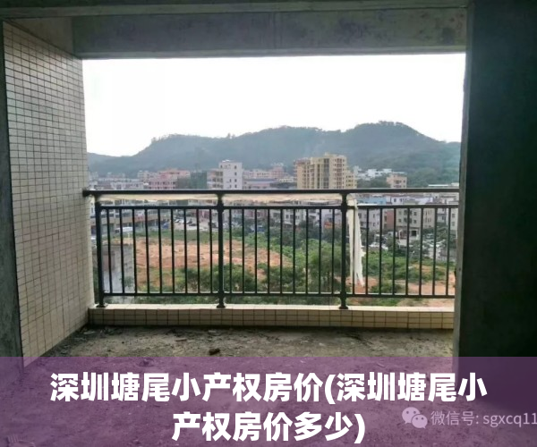 深圳塘尾小产权房价(深圳塘尾小产权房价多少)