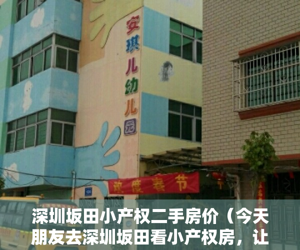 深圳坂田小产权二手房价（今天朋友去深圳坂田看小产权房，让我分析！）