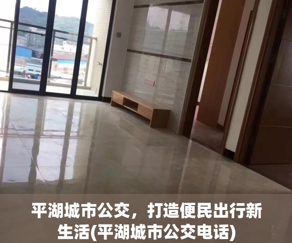 平湖城市公交，打造便民出行新生活(平湖城市公交电话)