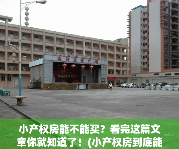 小产权房能不能买？看完这篇文章你就知道了！(小产权房到底能不能买,今天总算懂了!)