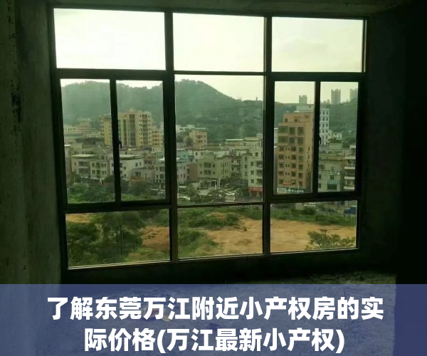了解东莞万江附近小产权房的实际价格(万江最新小产权)