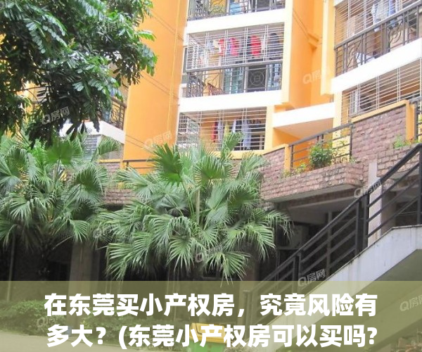 在东莞买小产权房，究竟风险有多大？(东莞小产权房可以买吗?产权房)