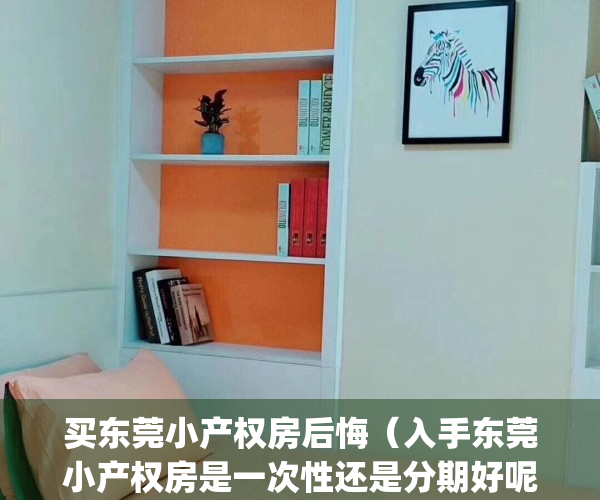 买东莞小产权房后悔（入手东莞小产权房是一次性还是分期好呢？）(2019年买东莞小产权房一定注意这5点)