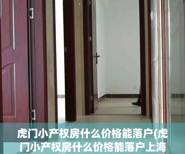 虎门小产权房什么价格能落户(虎门小产权房什么价格能落户上海)