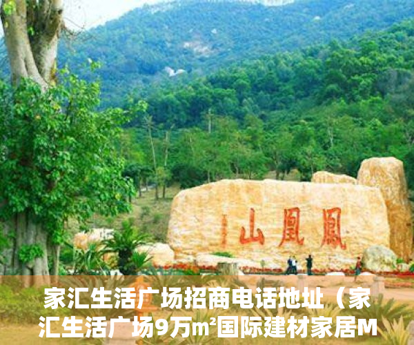 家汇生活广场招商电话地址（家汇生活广场9万㎡国际建材家居MALL将于4月22日开业）