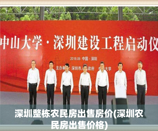 深圳整栋农民房出售房价(深圳农民房出售价格)