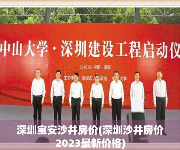 深圳宝安沙井房价(深圳沙井房价2023最新价格)