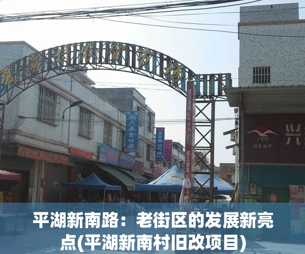 平湖新南路：老街区的发展新亮点(平湖新南村旧改项目)