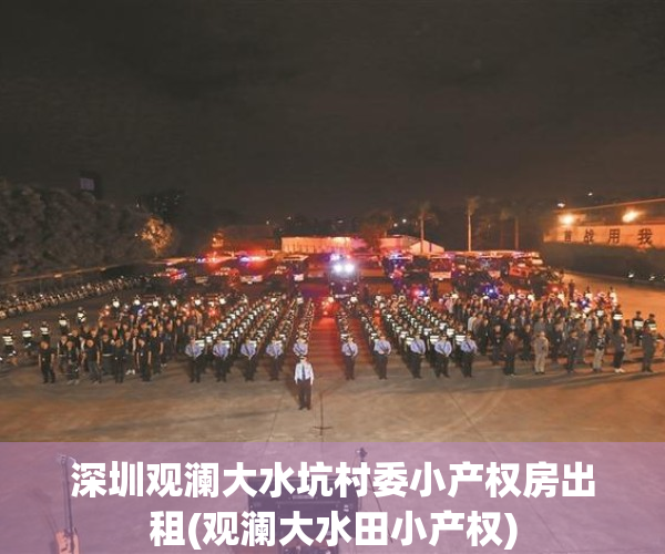 深圳观澜大水坑村委小产权房出租(观澜大水田小产权)