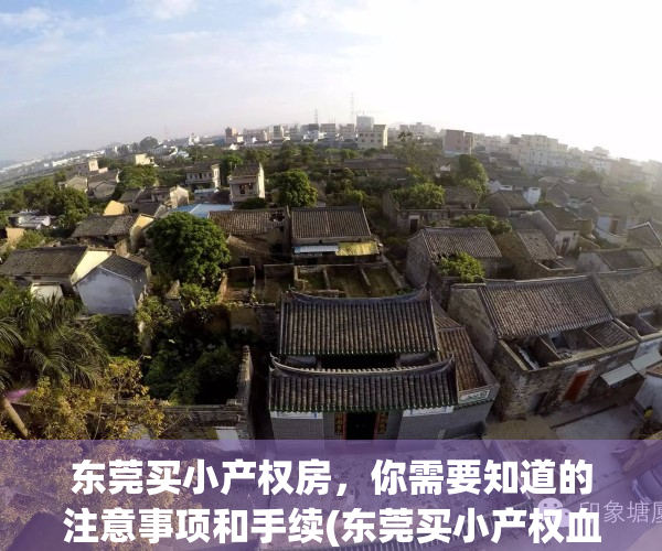 东莞买小产权房，你需要知道的注意事项和手续(东莞买小产权血本无归)