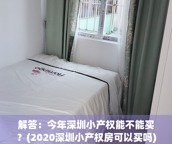 解答：今年深圳小产权能不能买？(2020深圳小产权房可以买吗)