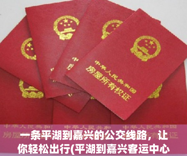 一条平湖到嘉兴的公交线路，让你轻松出行(平湖到嘉兴客运中心怎么坐车)